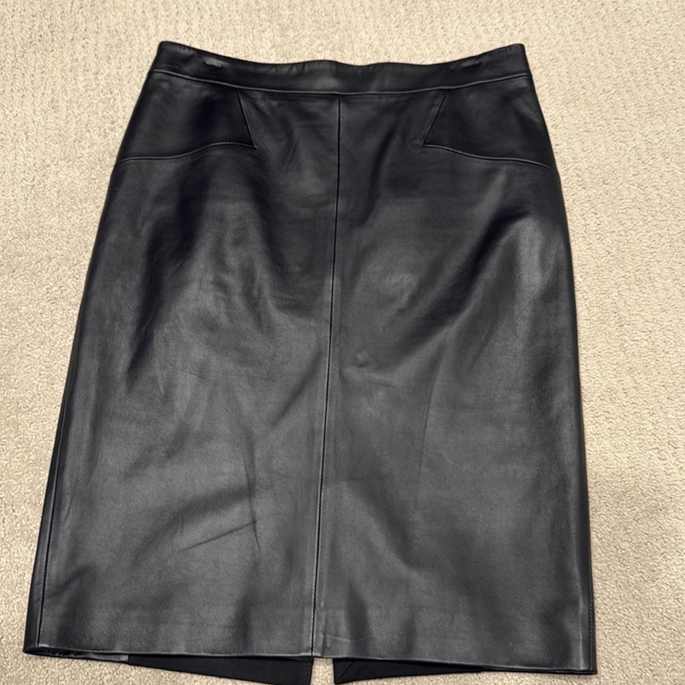 Reiss Leather Skirt